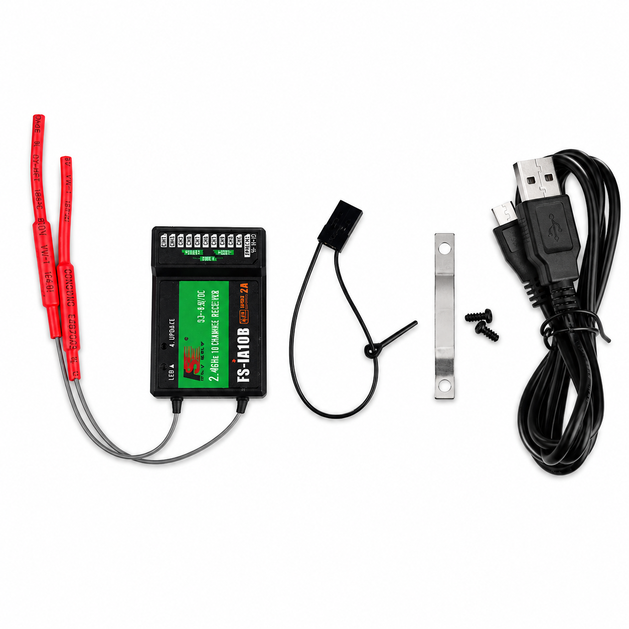 FlySky FS-i6S radio system package contents and accessories