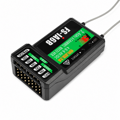 Flysky FS-iA6B 2.4GHz 6 Channel Receiver with Dual Antennas