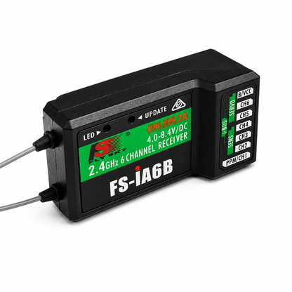 Back View of Flysky FS-iA6B Receiver