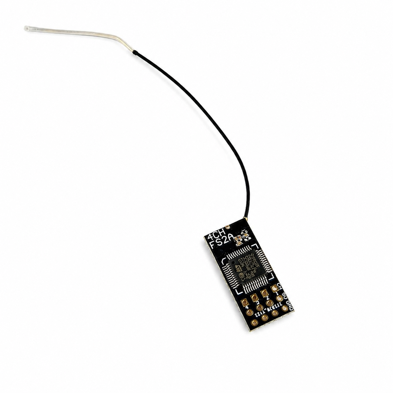 Angled view of Flysky FS2A AFDHS 2A receiver