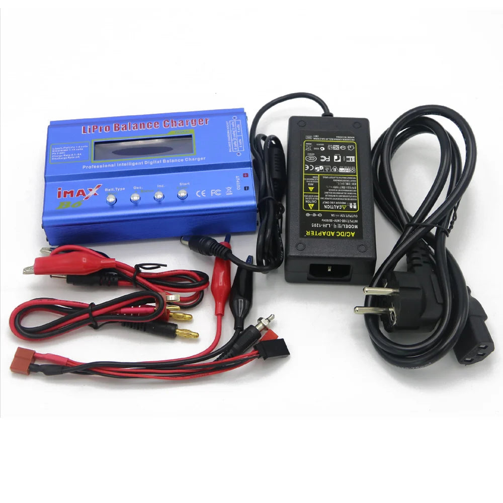 iMAX B6 80W 6A Charger/Discharger 1-6 Cells + DC 5A 12V 60W ADAPTER AC.