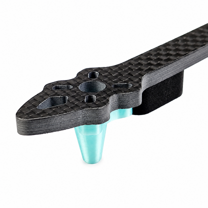 Side View of TPU Landing Gear Installed on Mark 5–8 Inch FPV Drone Frame