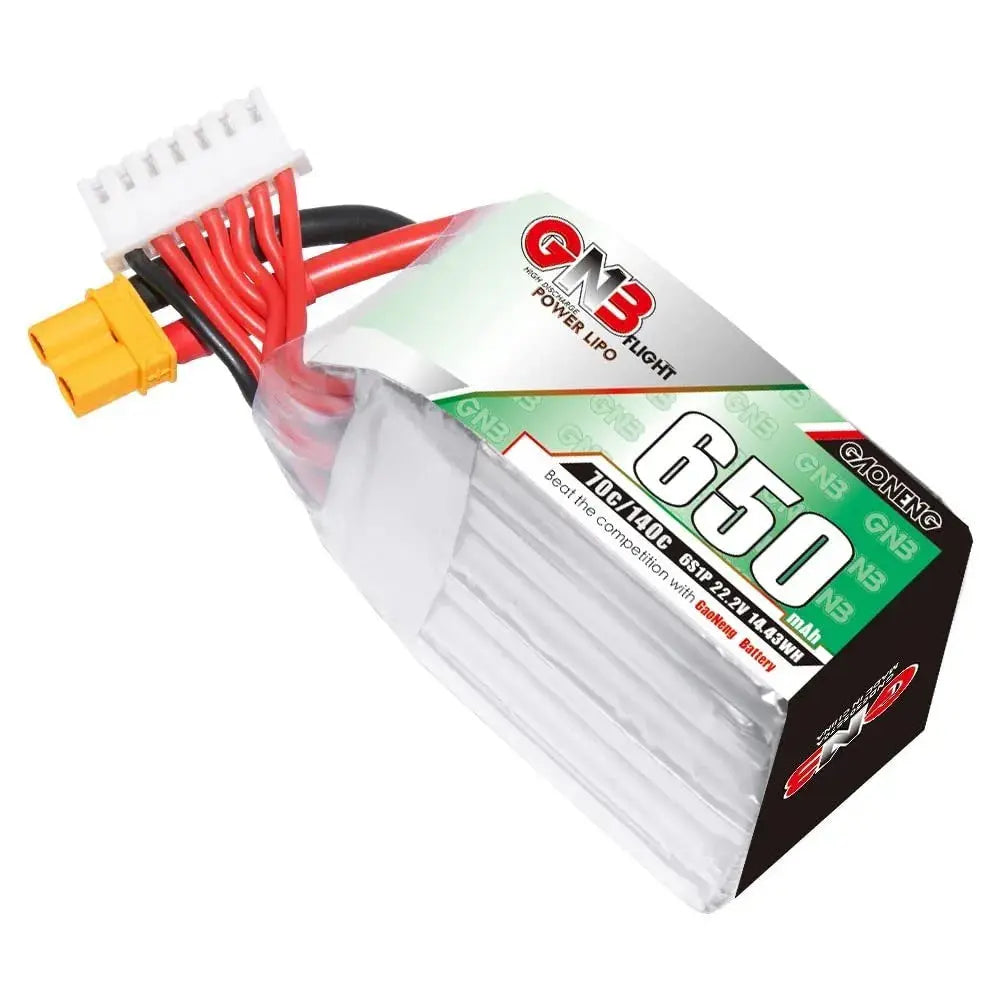 GNB 6S 22.2V 650mAh 70C XT30 Lipo Battery. Hi Tech xyz