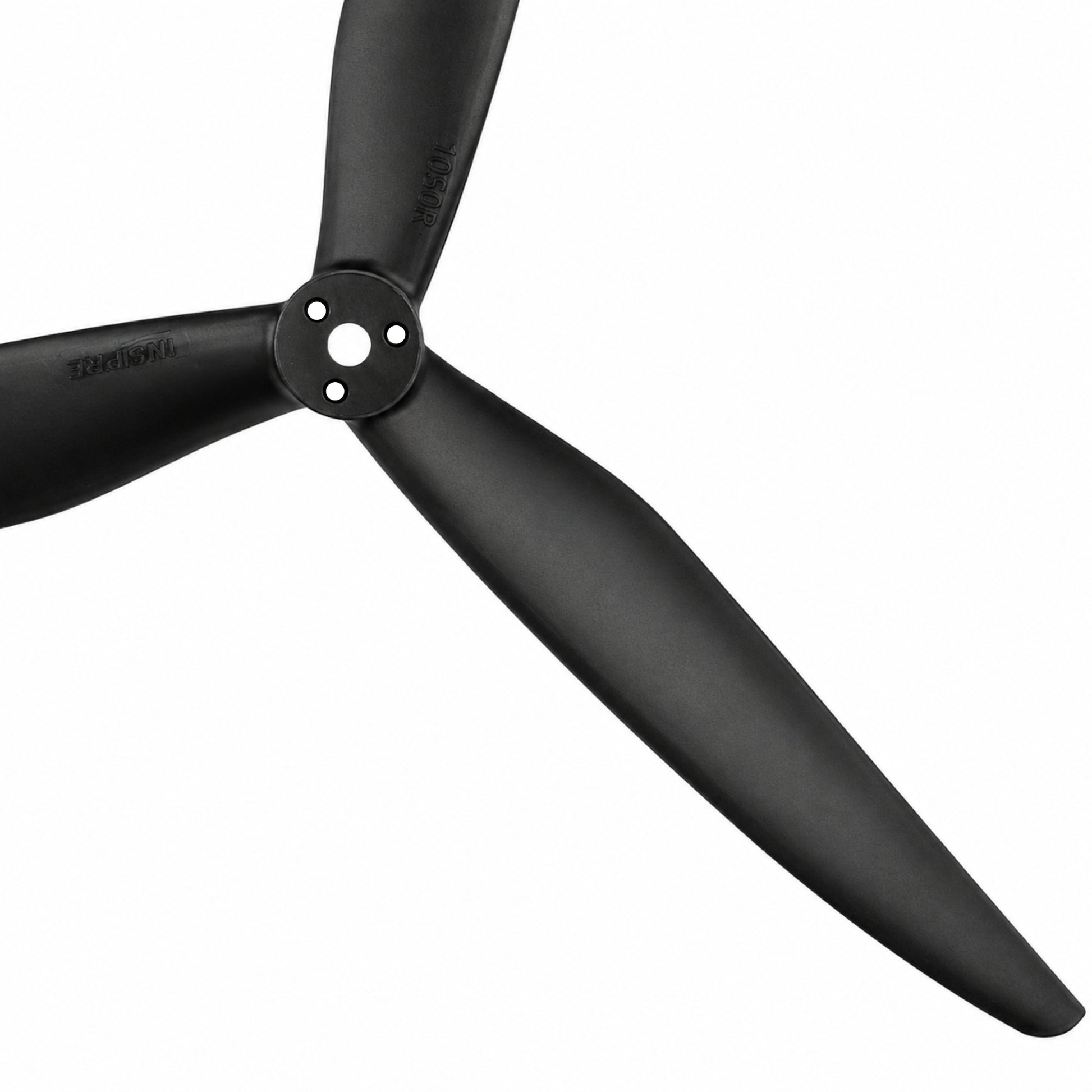 Side Angle View of Gemfan 1050 3 Blade Glass Fiber Nylon Drone Propeller