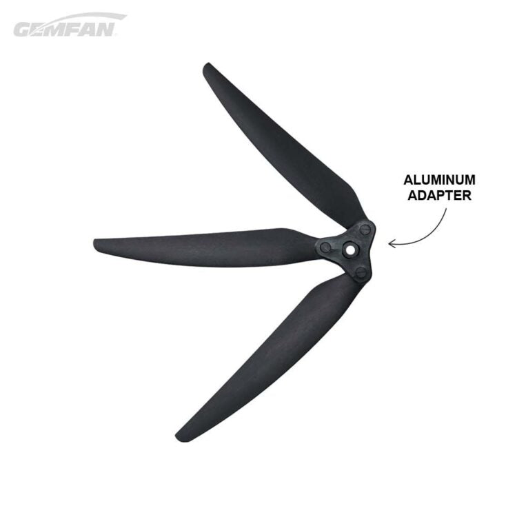 Gemfan 1307F Folding 3 Blade Glass Fiber Nylon – Unassembled Propeller (1CW + 1CCW)