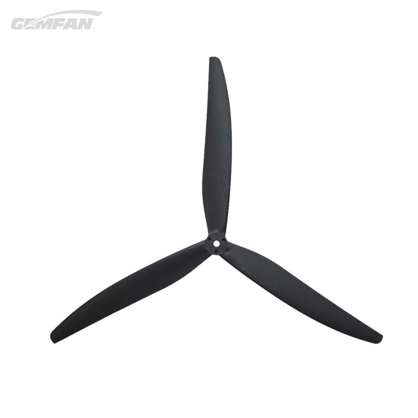 Gemfan 13X9 Glass Fiber Nylon 3 Blade Black – 1CW + 1CCW