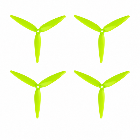 Gemfan 7040 Flash PC 3 Blade Propeller Lemon Green 2CW 2CCW Set