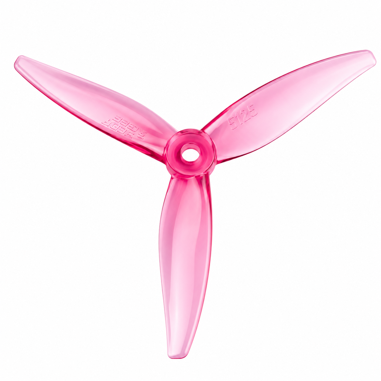 Gemfan 7043 Hurricane Clear Pink Single 3 Blade Propeller
