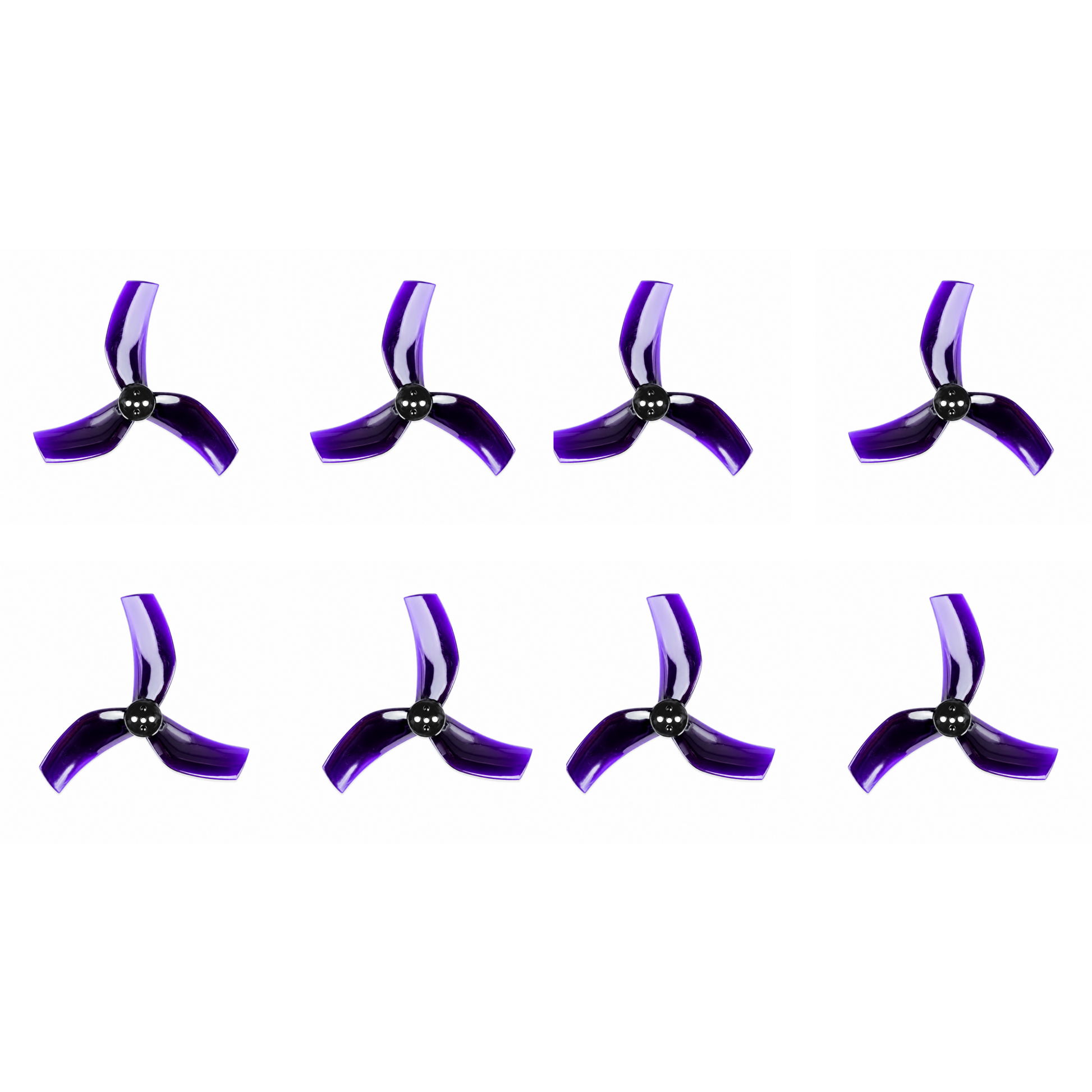 Gemfan D63 Ducted PC 3 Blade 1.5mm Propellers 4CW+4CCW Black Set