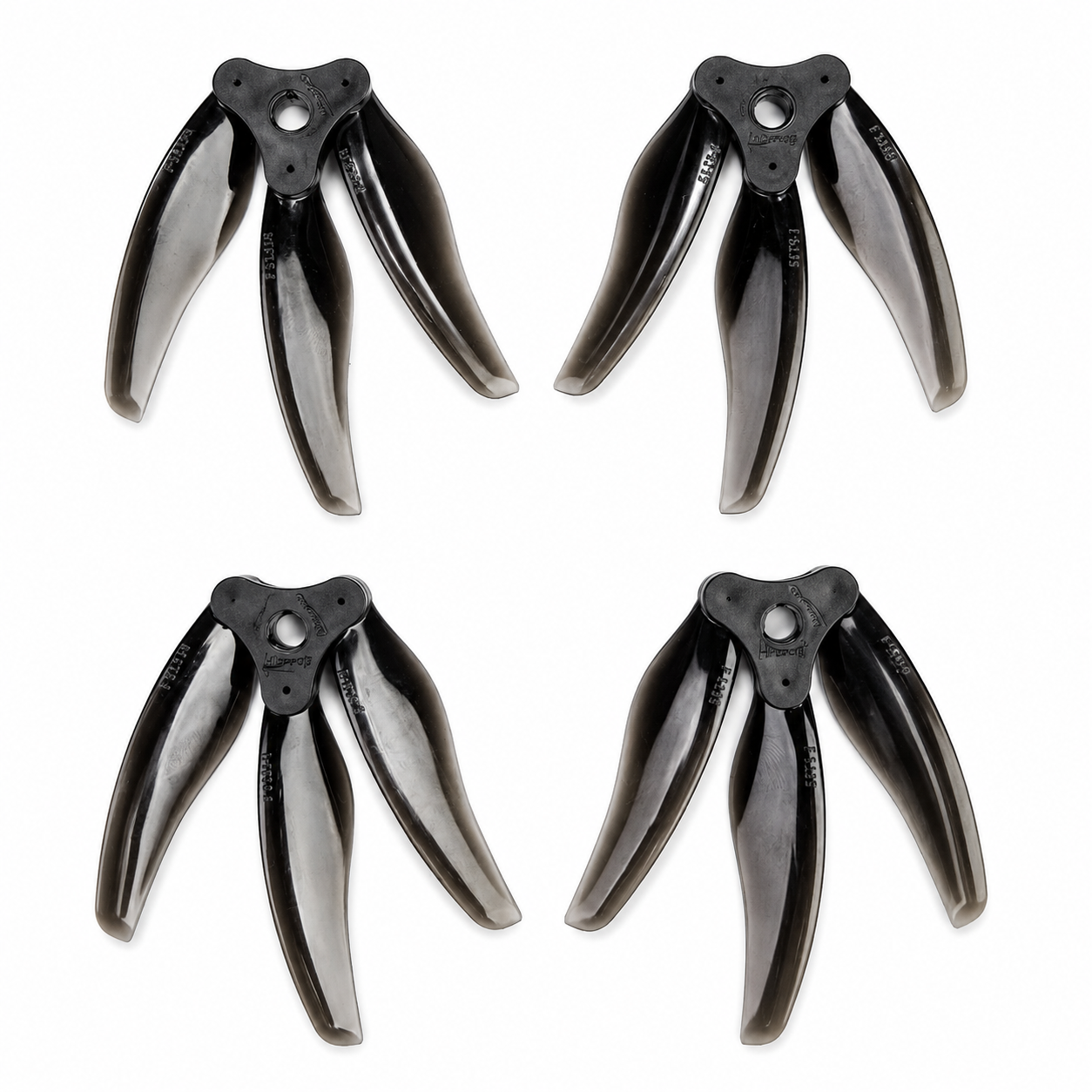 Gemfan F5135 Clear Grey Folding Propellers Set