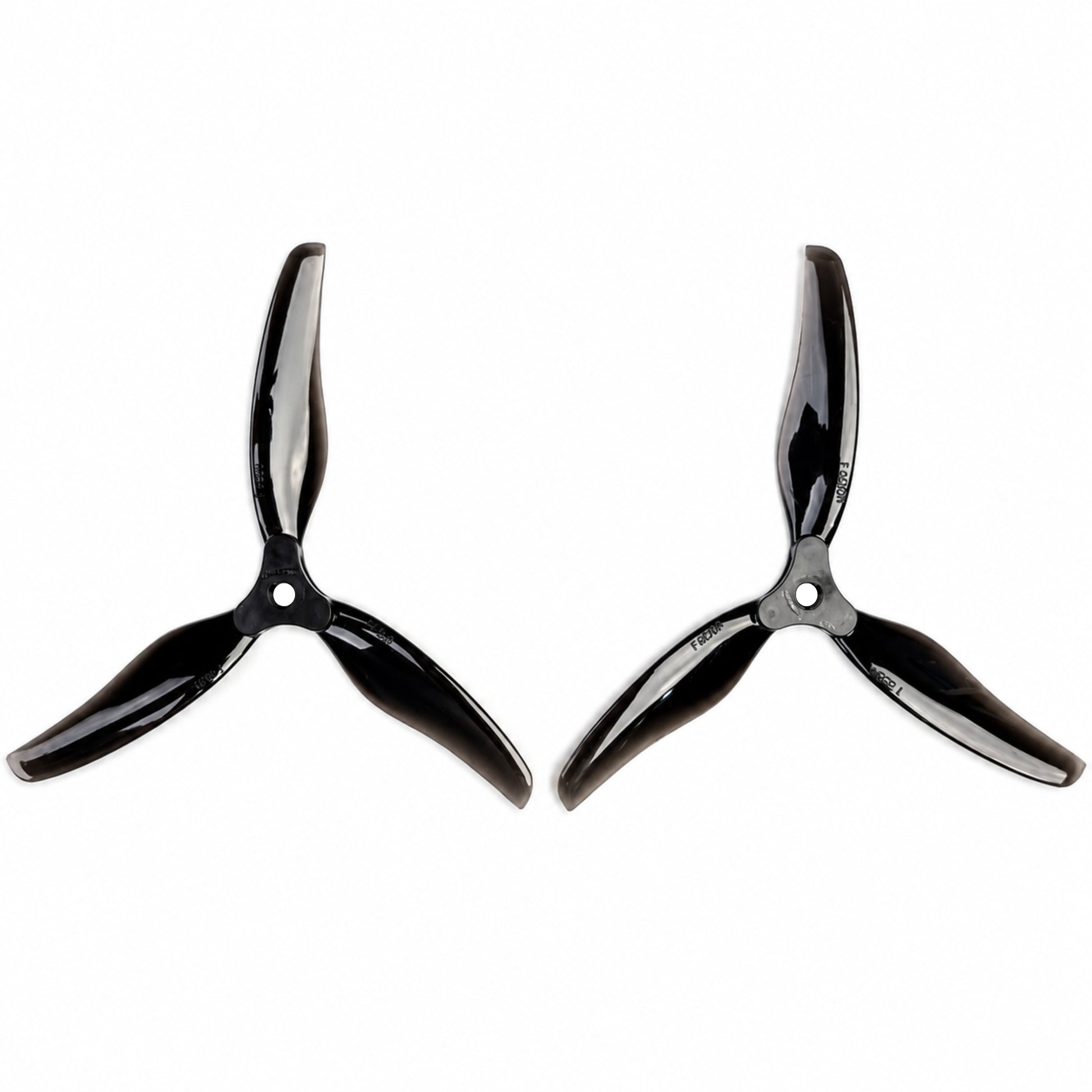 Gemfan F6030 Floppy Proppy 3 Blade Propellers Blue 2CW+2CCW Front View for FPV Drone