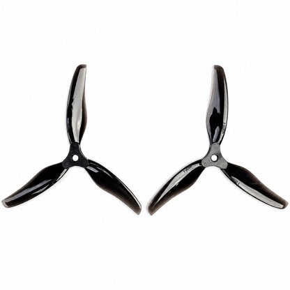 Gemfan F6030 Floppy Proppy 3 Blade Propellers Blue 2CW+2CCW Front View for FPV Drone