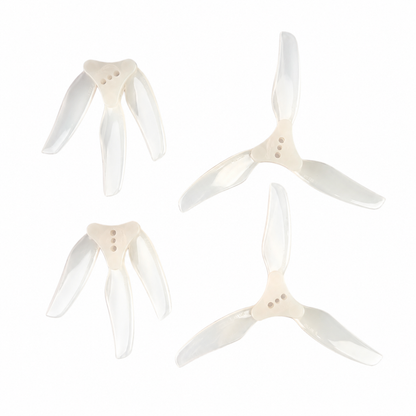 Gemfan F6030 Floppy Proppy 3 Blade Propellers White 2CW+2CCW Set