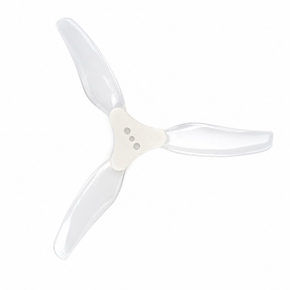 Gemfan F6030 White 3 Blade Propeller Front View