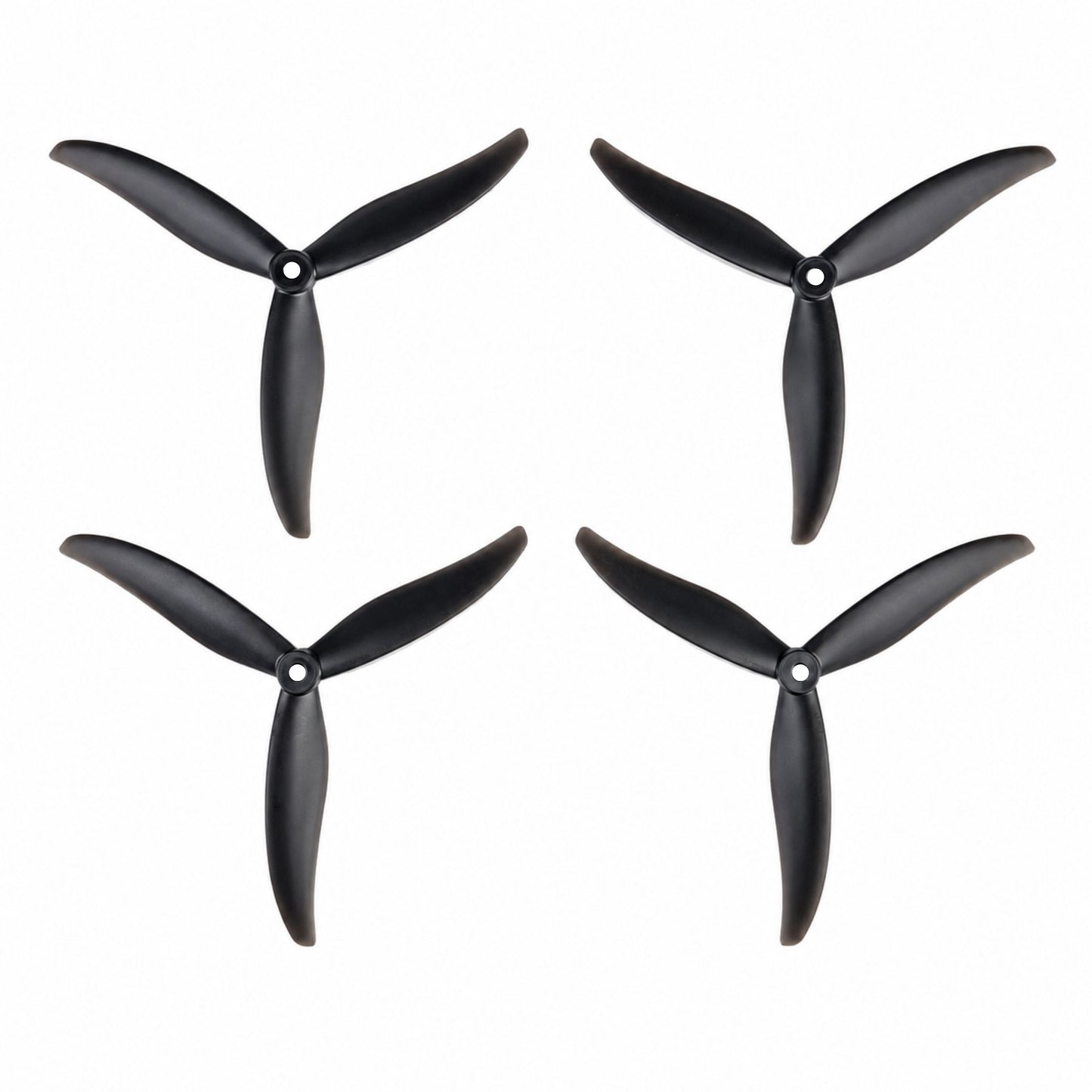 Gemfan HD 7037 Cinelifter PC Reinforced 3 Blade Propellers Clear Black 2CW+2CCW Set