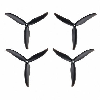 Gemfan HD 7037 Cinelifter PC Reinforced 3 Blade Propellers Clear Black 2CW+2CCW Set