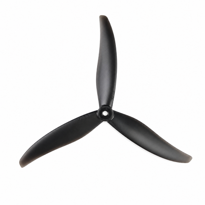 Gemfan HD 7037 Clear Black 3 Blade Propeller Angled View