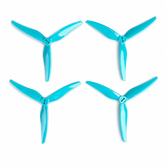 Gemfan Hurricane 5125 UltraLite Racing Propeller Light Blue 5.1 Inch FPV Drone Propellers 2CW 2CCW Set