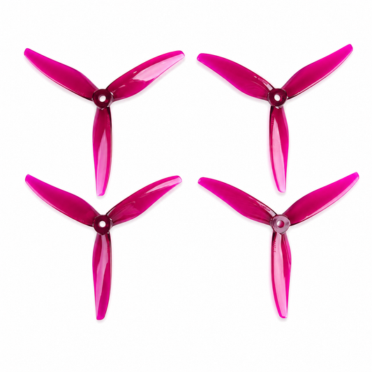 Gemfan Hurricane 51377 MAX 3 Blade 5.1 Inch Propeller Magenta 2CW+2CCW