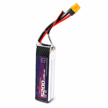 Profile view of GenX 11.1V 3S 5200mAh 40C rechargeable LiPo battery