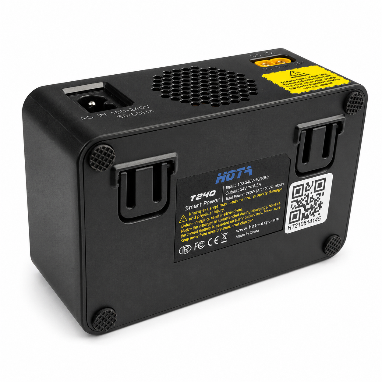 Angled front view of HOTA T240 29V 8A power supply