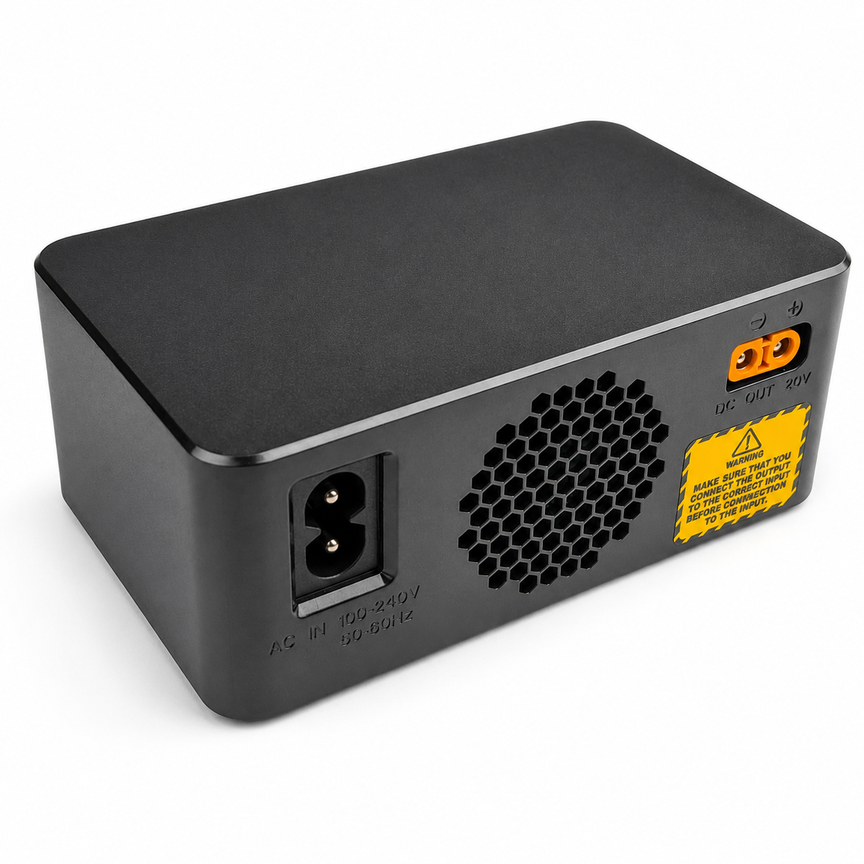 Side connectors and power output ports of HOTA T240 power supply
