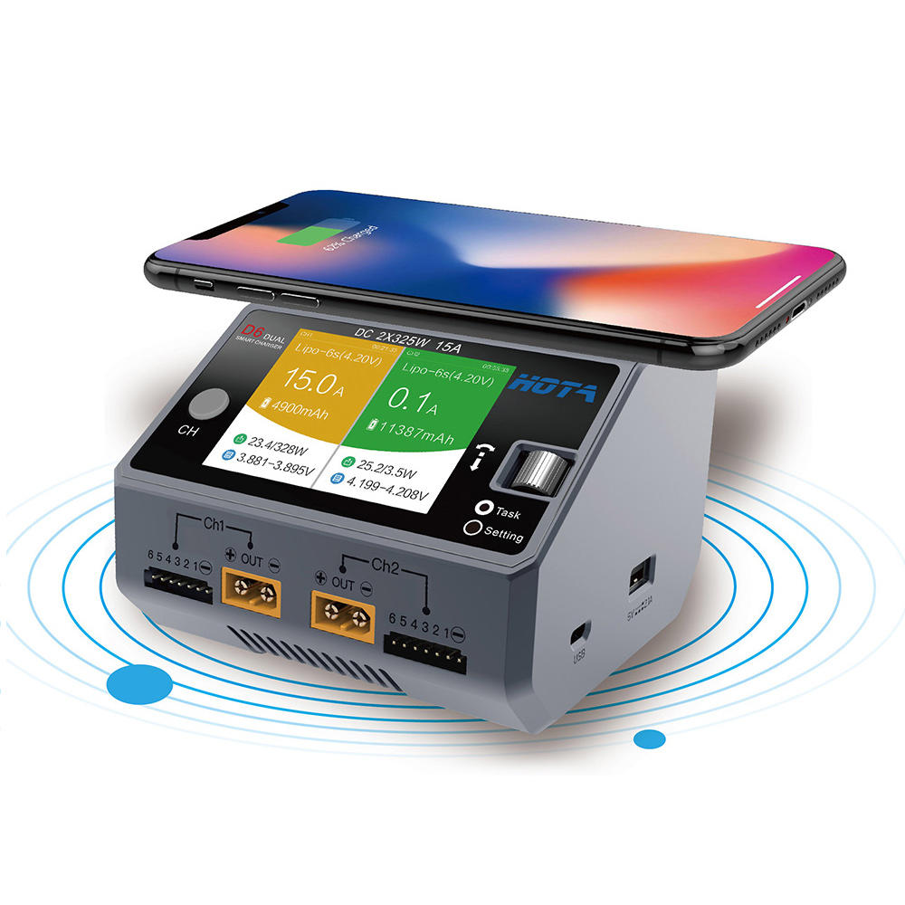 HOTA D6 Dual Channel 15A 1 -6S Smart Charger