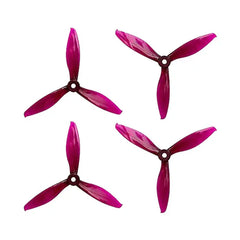 5149 HD Tri-Blade Flash Durable Propellers 2CW+2CCW - (2 Pairs) - Transparent Purple.