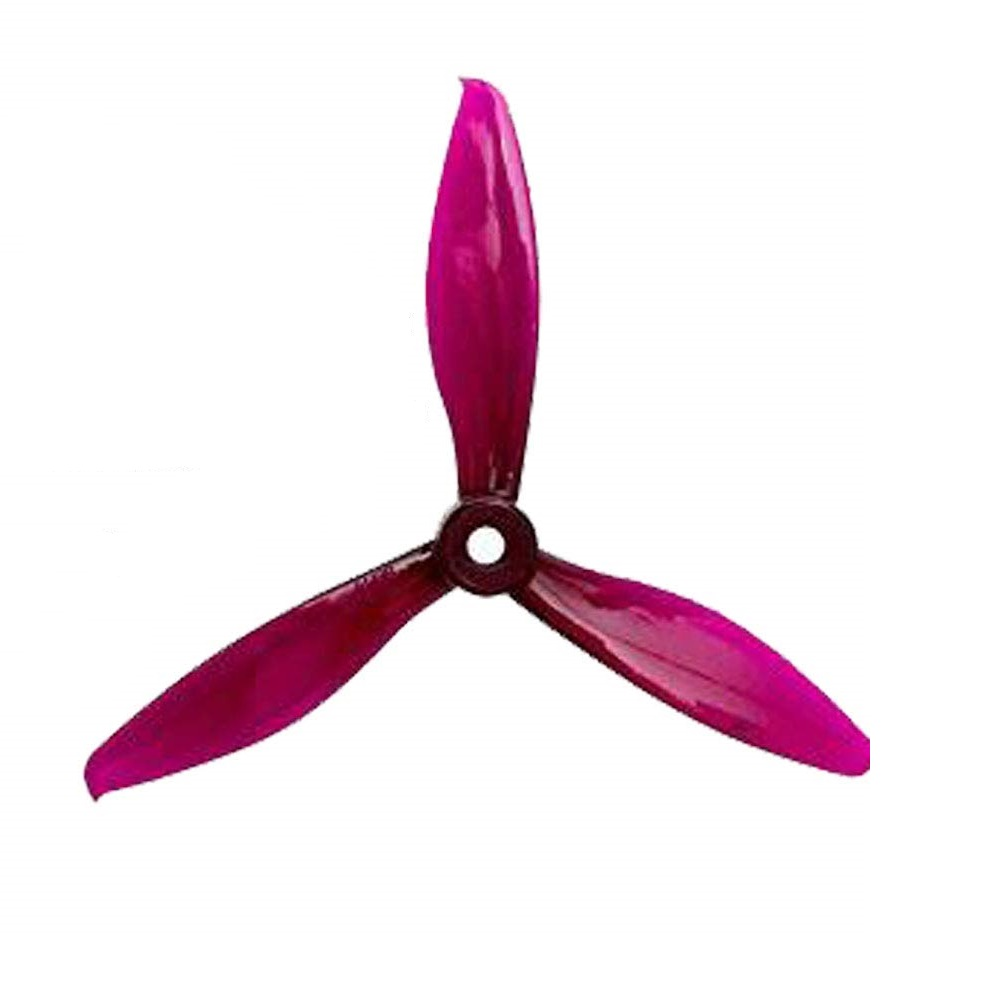 5149 HD Tri-Blade Flash Durable Propellers 2CW+2CCW - (2 Pairs) - Transparent Purple
