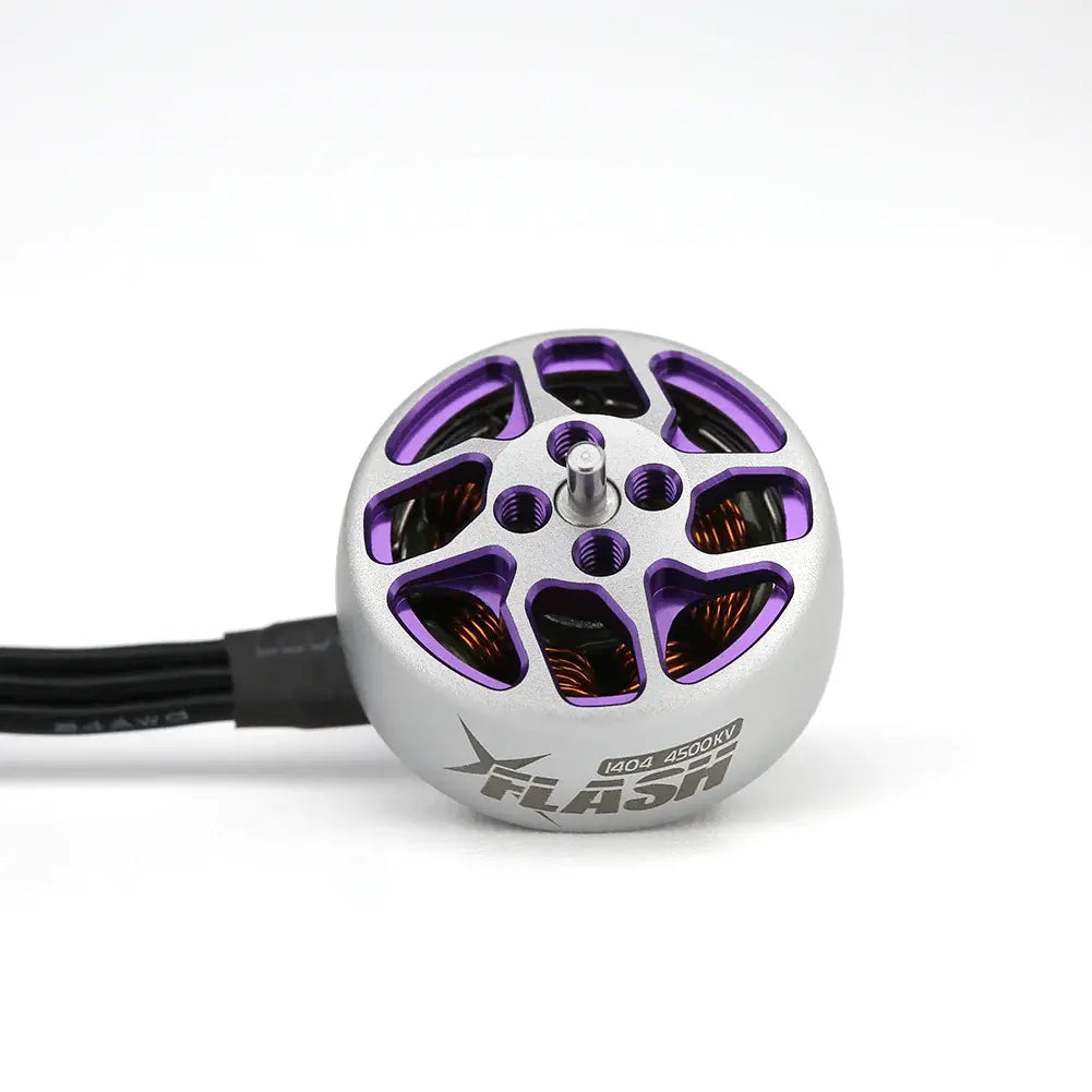 FlyFishRC Flash 1404 4500KV 4S FPV Motor - Grey & Purple. Hi Tech xyz