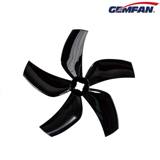 Gemfan D76 Ducted Durable 5 – Blade 76mm Cinewhoop Propeller – 2CW+2CCW (5mm & 1.5 mm Mounting ) (2 pair) – Black.