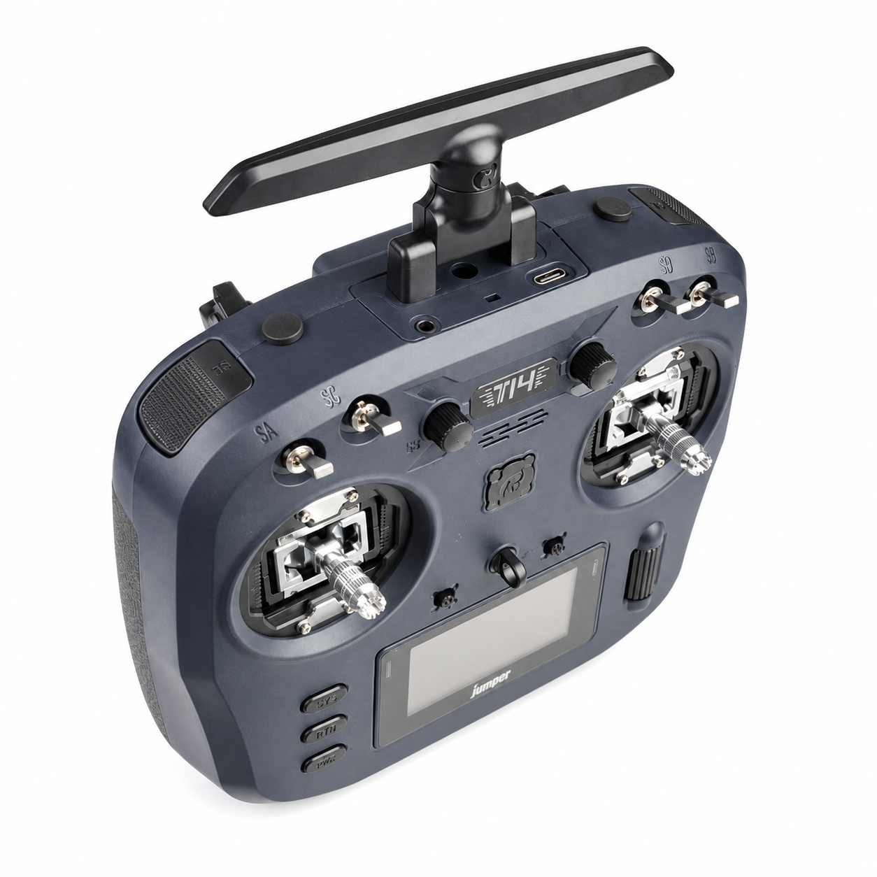 Front view of Jumper T14 ELRS radio controller