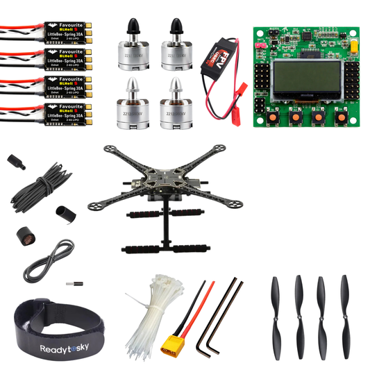 KK2.1.5 Flight Controller S500 quadcopter with carbon fibre landing gear Advance Drone Kit