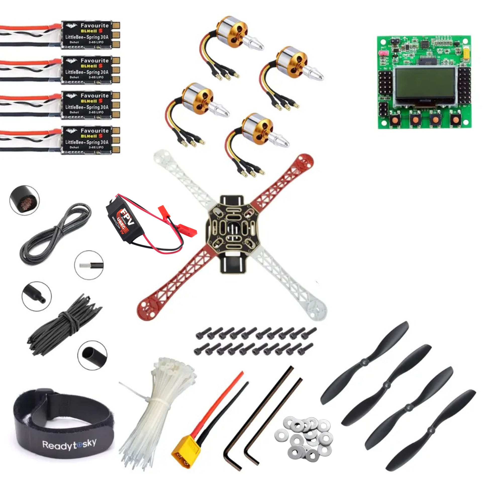 KK2.1.5 flight controller F450 quadcopter drone kit with complete accessories