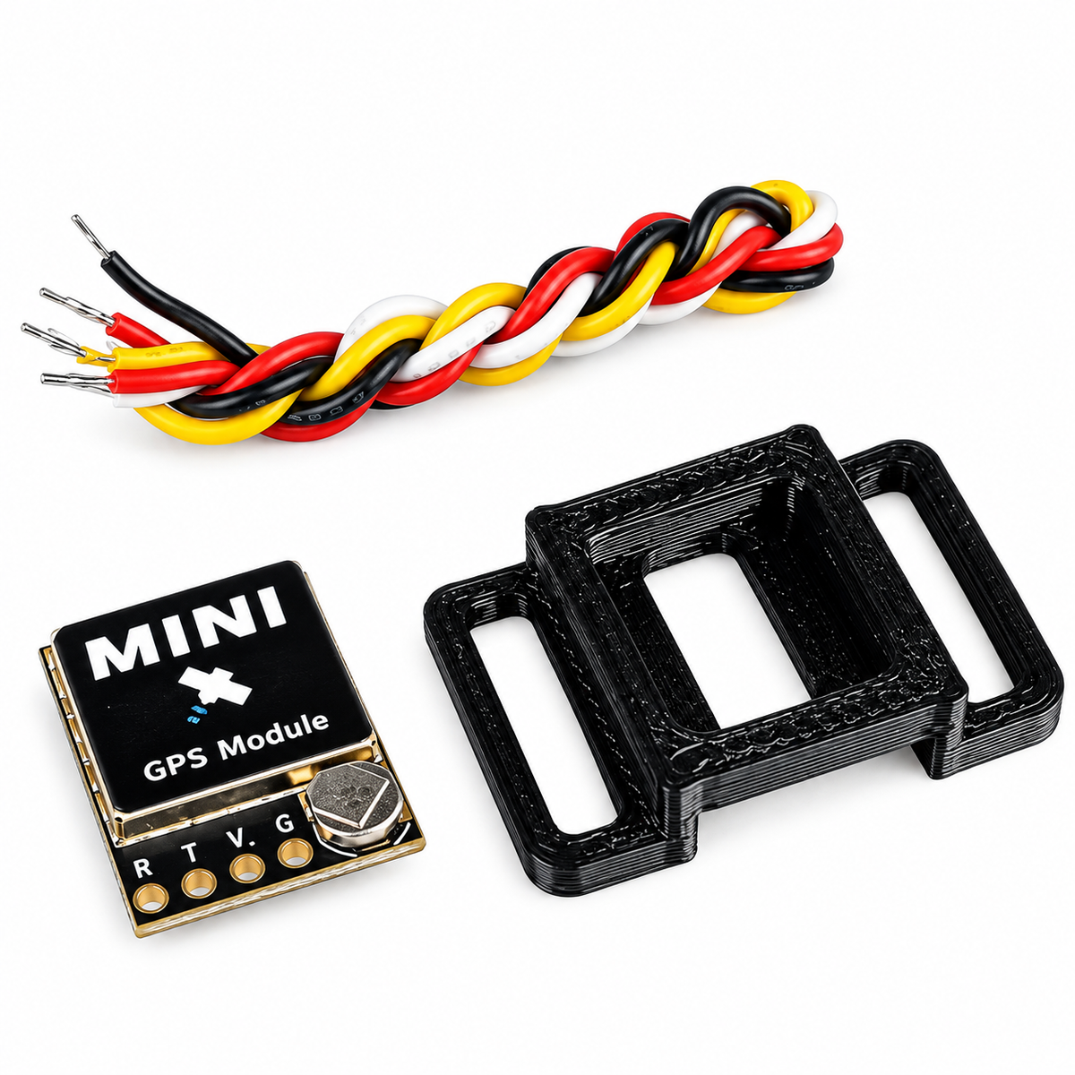 M10 Mini GPS module with connecting wires for drone builds