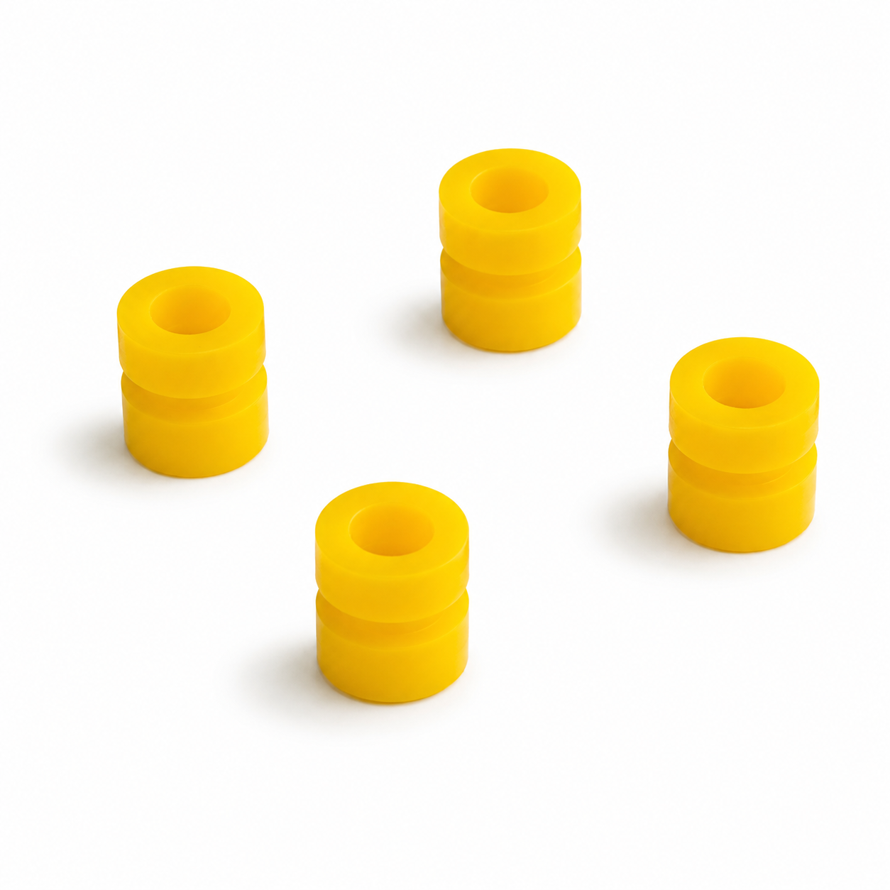 Four M3 yellow rubber damper balls for flight controller