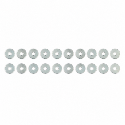 M3 3mm Stainless Steel Flat Washers 20pcs Front View