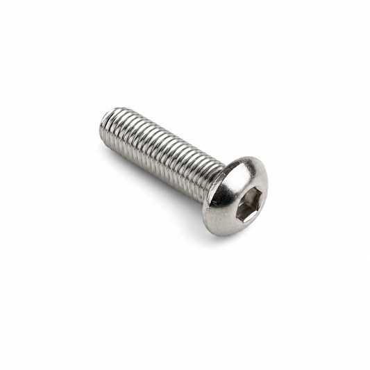  M3 x 10MM Stainless Steel Allen Screw Front View