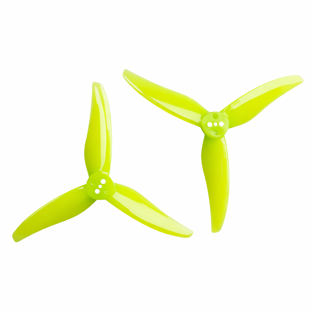Close-up of Orange HD 3016 Hurricane Propeller Hub
