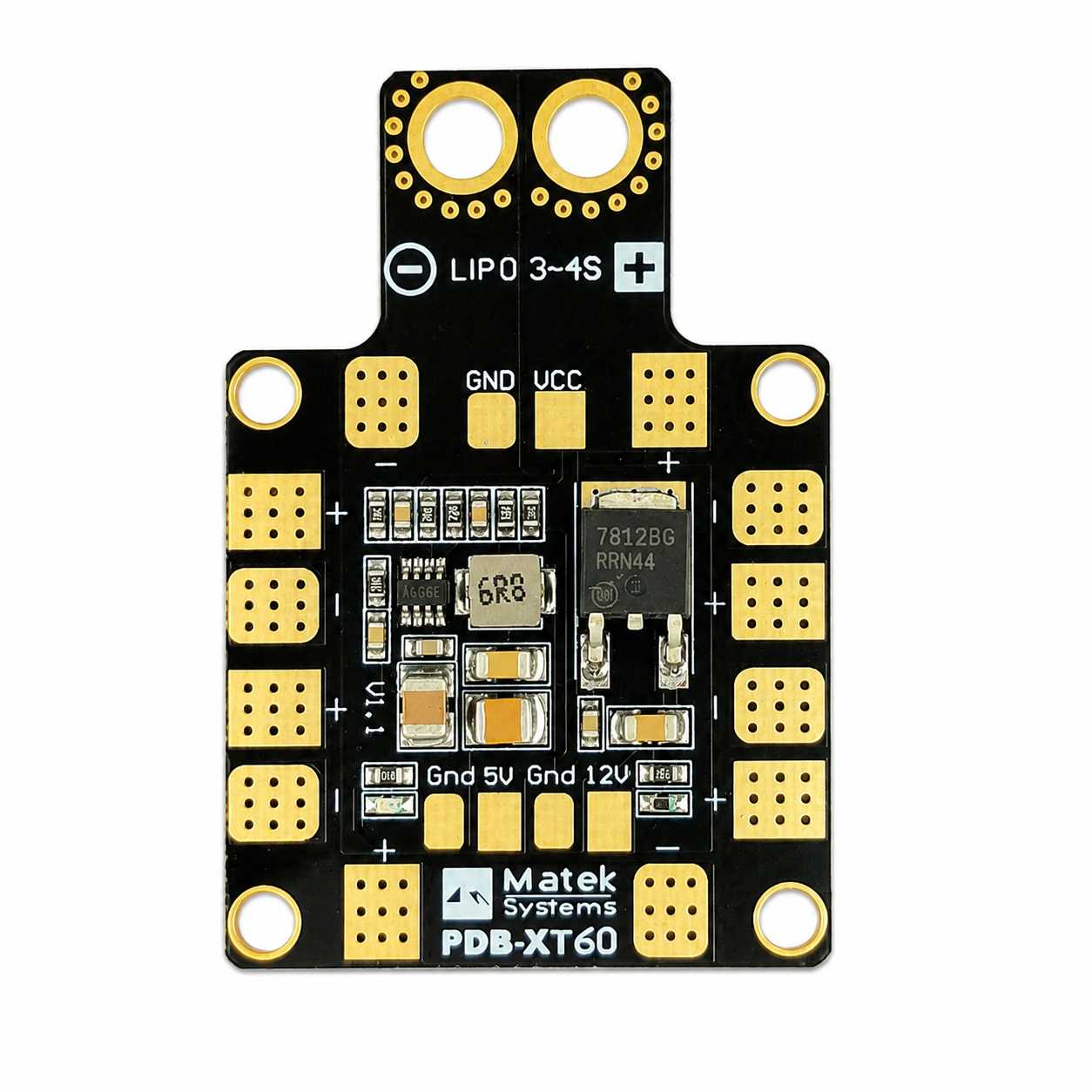 PDB XT60 with ESC solder tabs