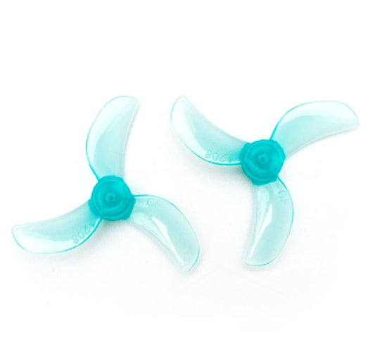 Orange HD 1208 31mm PC 3 Blade 1mm Propellers 4CW+4CCW- Blue