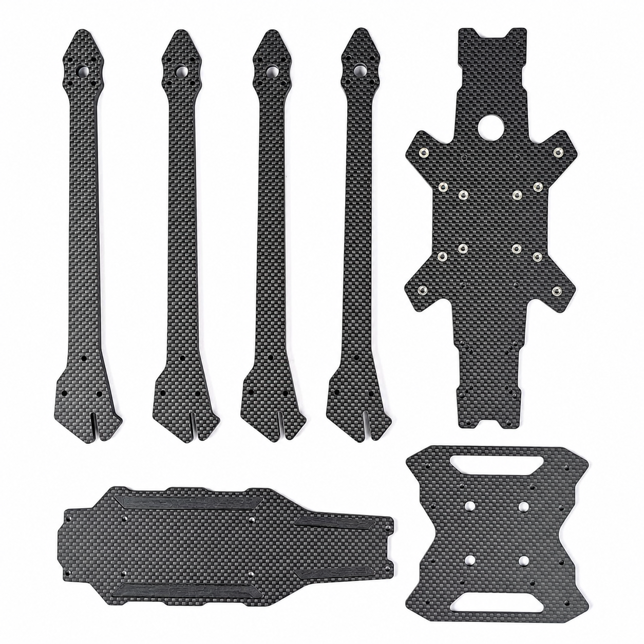 Carbon fiber arms and hardware for PXRC 10 Inch FPV Frame