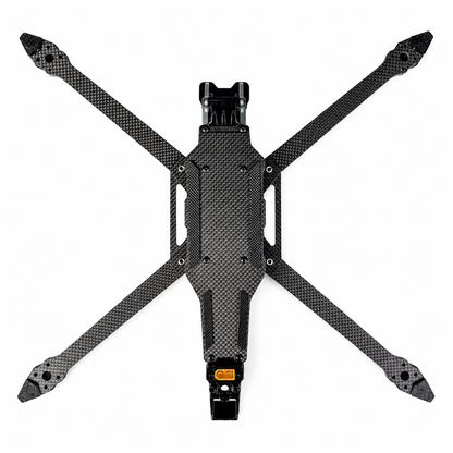 Bottom view of PXRC Carbon Fiber 10 Inch FPV X Frame