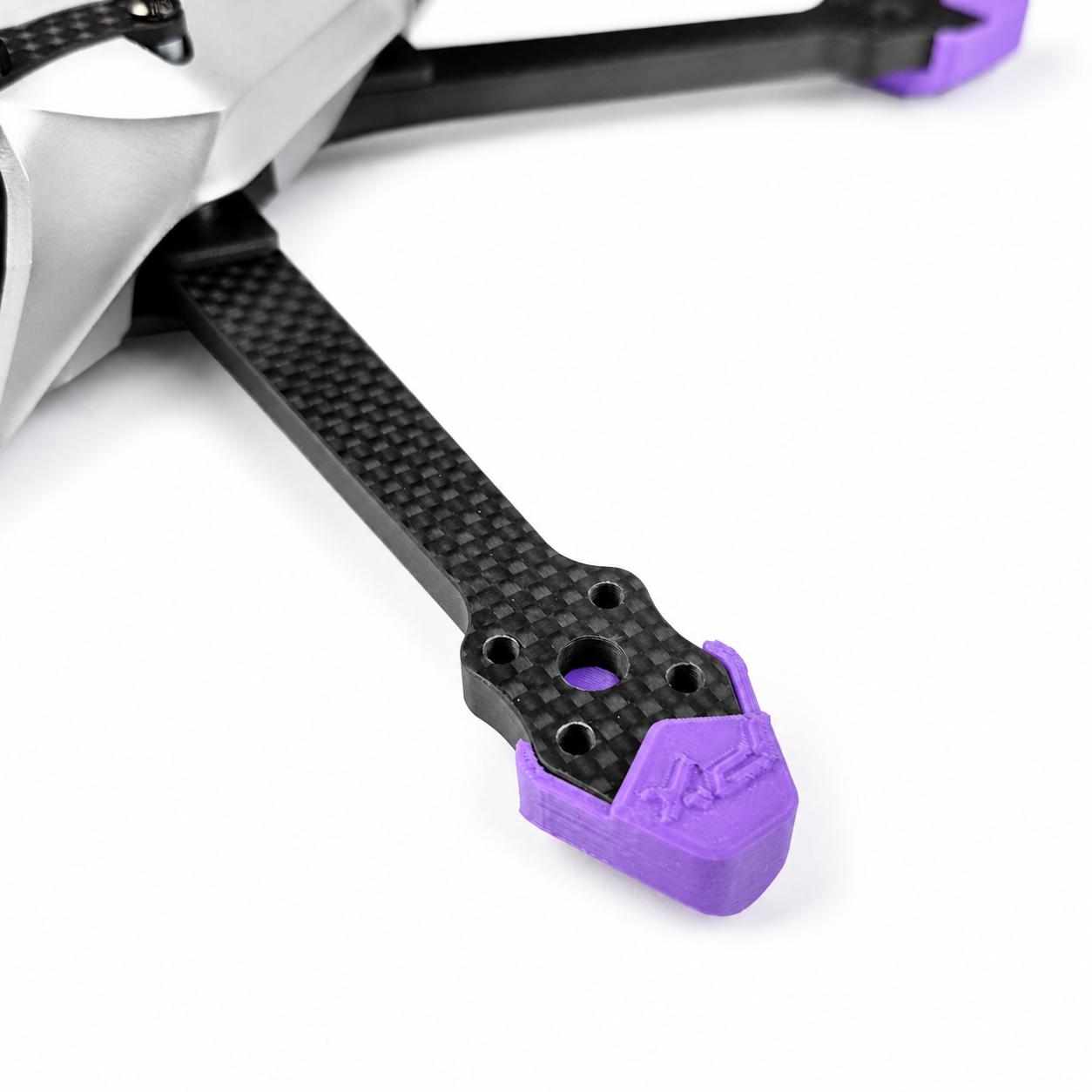 Close-up of carbon fiber arm on PXRC 5 Inch FPV Racing Frame