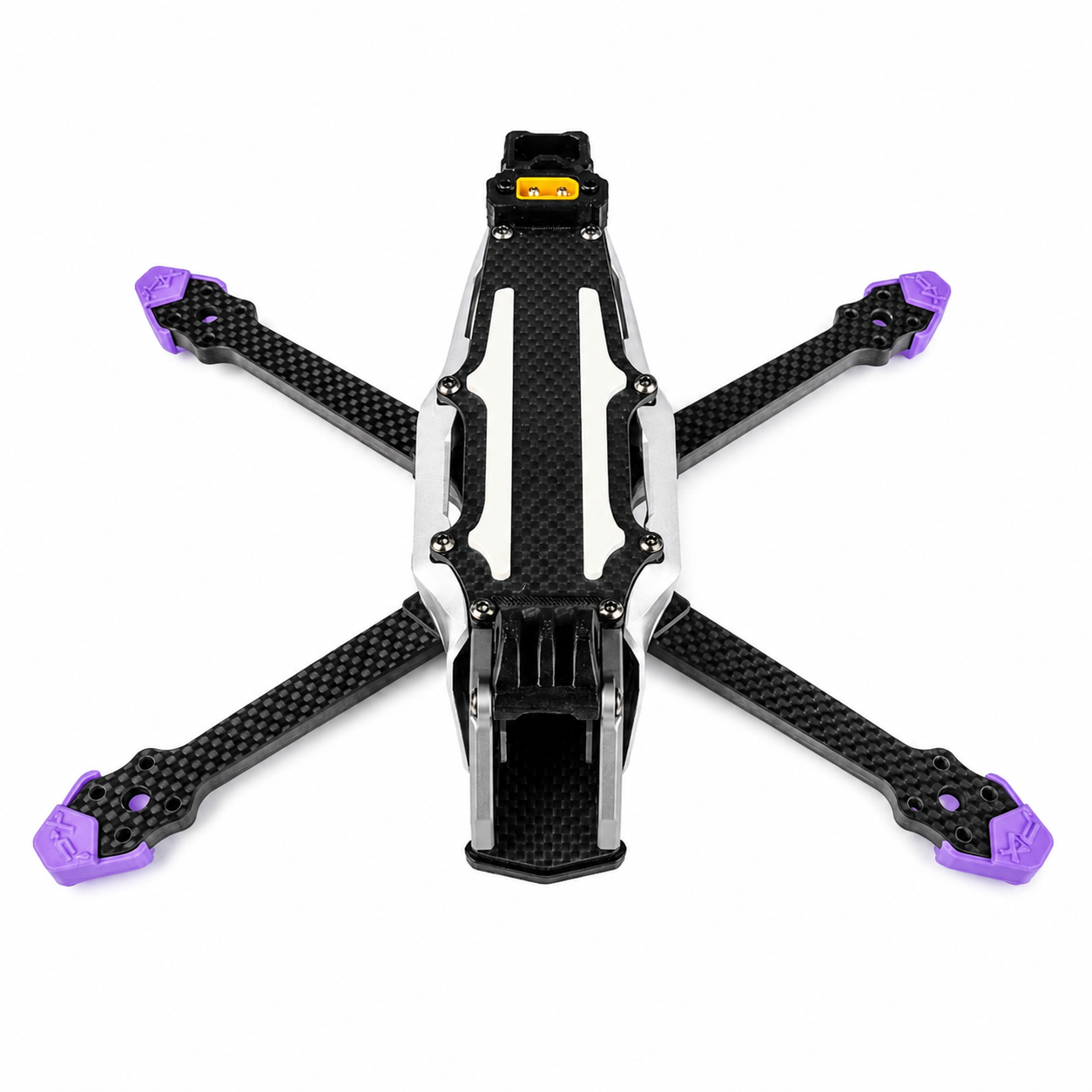 Overhead view of PXRC 5 Inch Carbon Fiber Drone X Frame