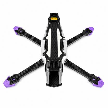 Overhead view of PXRC 5 Inch Carbon Fiber Drone X Frame