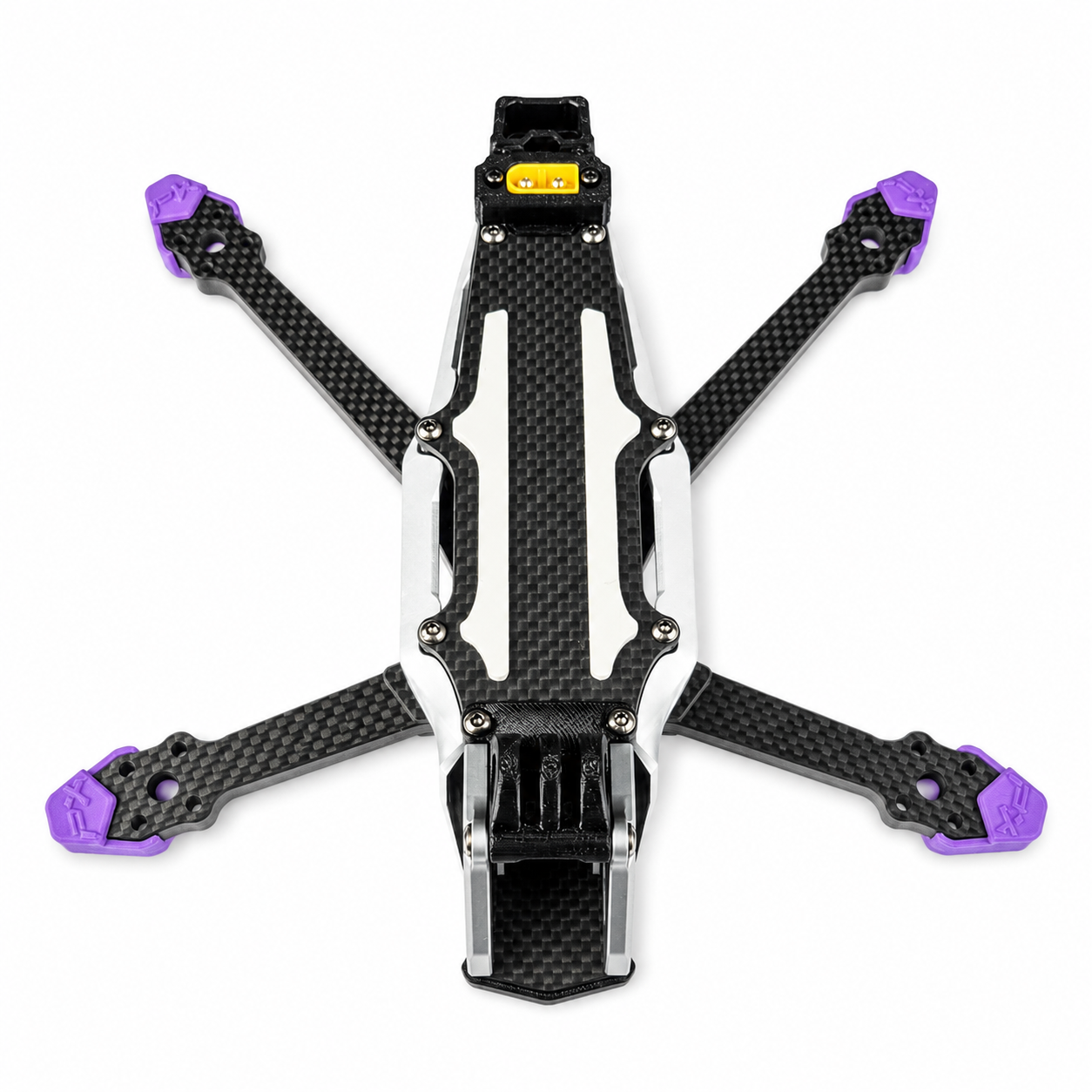 Front Close-up of PXRC 5 Inch Carbon Fiber FPV Drone Frame