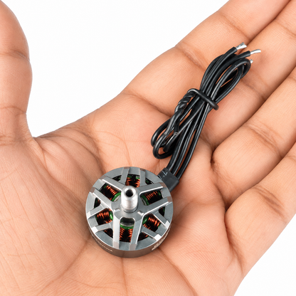 PXRC Fierce 2207 2050KV 6S Brushless Motor shown in hand