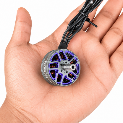 PXRC Fierce 2307 1980KV FPV Brushless Motor shown in hand