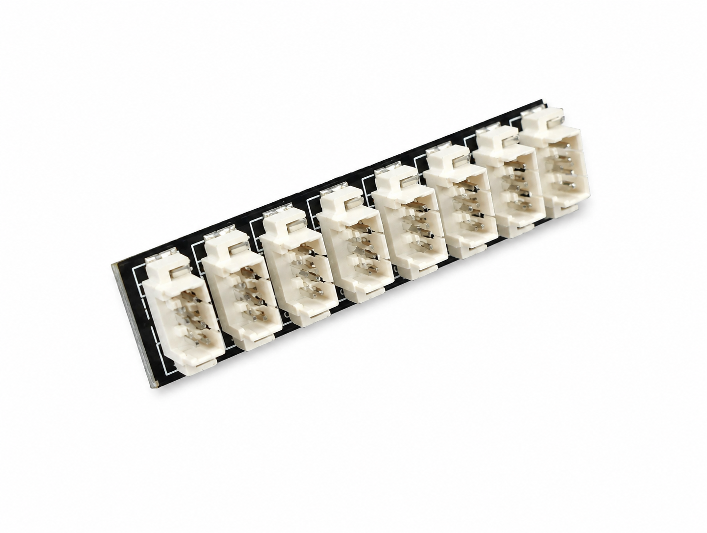 Side perspective of Radiolink 7P I2C Expansion Board compatible with SU04 ultrasonic sensors